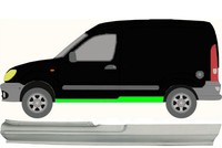 Vollschweller FüR Renault Kangoo 1997 – 2008 3 TüRer Links