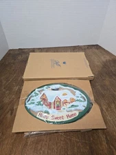 AVON Home Sweet Home Trivet 1999 with Original Box 8" Long  heavy construction