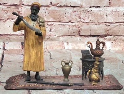Unterzeichnet Bergman Marktgemeinde Skulptur Der Teppich Merchants Bronze Statue