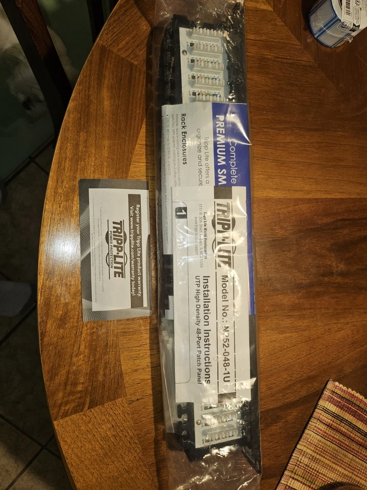 Tripp Lite 48-Port Cat6 Patch Panel N252-048 NEW IN BOX - Image 2 of 3
