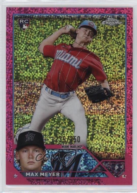 2023 Topps Chrome Magenta Speckle Refractor 235/350 Max Meyer #104 0z8v