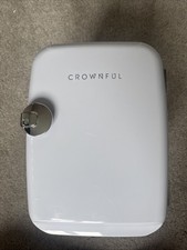 CROWNFUL Mini Fridge 4L Portable Cooler & Warmer for Skin Care & Food – White