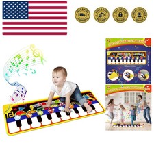 Baby Piano Mat with 25 Music Sounds, Kids Musical Playmat, Early Education De...