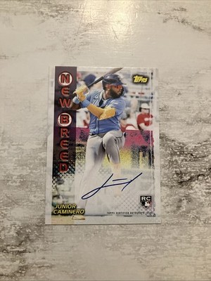 2024 Topps Archives Junior Caminero RC New Breed Auto Rays #99NBA-JCA
