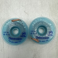  PACKS OF 2 Chemtronics 40-4-10 SODER-WICK Lead Free Desoldering Braid 1271 