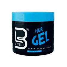 L3VEL3 HAIR GEL SUPER STRONG L/LASTING SHINE 16.9 OZ
