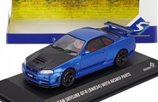 Solido 1/43 Nissan Skyline GT-R (R34) Z-Tune 1998 Blue 4318202