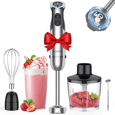 Hand Blender, 5-in-1 Hand Blender with Entire Stainless Steel 