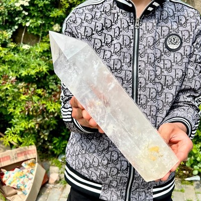 6.2LB Natural Clear Quartz Crystal Column Tower Polished Healing Stone HomeDecor