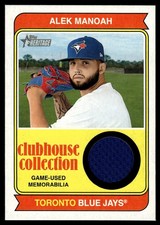 ALEK MANOAH 2023 Topps Heritage CLUBHOUSE COLLECTION RELIC BLUE JAYS CCR-AMH