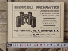 Antica pubblicità del 1923 Filotecnica Salmoiraghi Milano Roma FAI UNA PROPOSTA