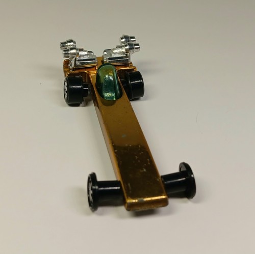 Vtg 1970 Johnny Lightning Topper SLING SHOT Gold Dragster Excellent "FAST SHIP" - Picture 8 of 9
