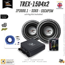 Phoenix Gold ZP3000.1 Amp + DB Audio TREX-15D4 15