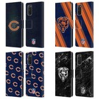 OFFICIAL NFL CHICAGO BEARS ARTWORK LEATHER BOOK WALLET CASE FOR SAMSUNG PHONES 1