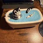 Vtg B Kliban & Mouse In Bathtub Soap dish Sigma Tastesetter Rare Cat Ceramic — photo 1