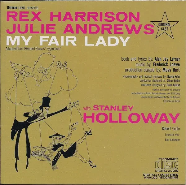 CD Rex Harrison , Julie Andrews with Stanley Holloway , Robert My Fair Lady - O - Bild 1 von 1