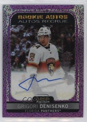 2021 O-Pee-Chee Platinum Rookie Violet Pixels Grigori Denisenko #R-GD Auto 0w0f