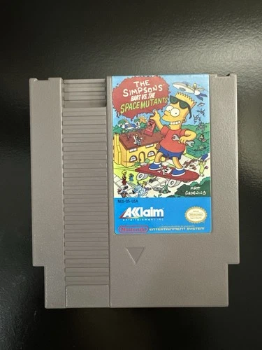 The Simpsons Bart Vs The Space Mutants NES Nintendo. Game Only. Working