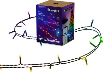 Nanoleaf - Essentials Matter 20m (65.6 ft.) Smart Holiday String Lights - White