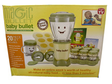 Magic Bullet Baby Bullet Food Maker Blender Processor 20 Piece Set