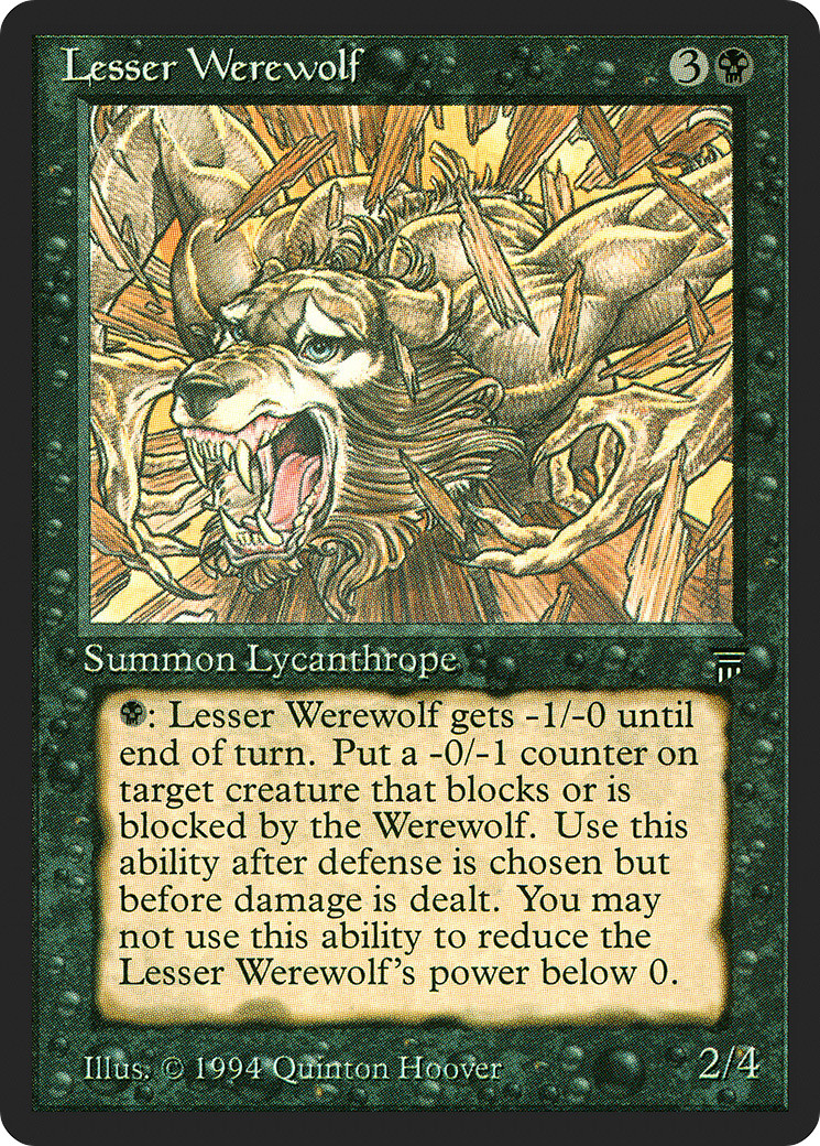 Lesser Werewolf (HP) Legends LEG Magic MTG