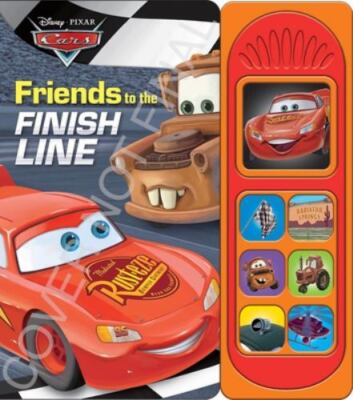 Disney Pixar Cars - Friends to the Finish Line 7-Button Sound Book - Featuring L