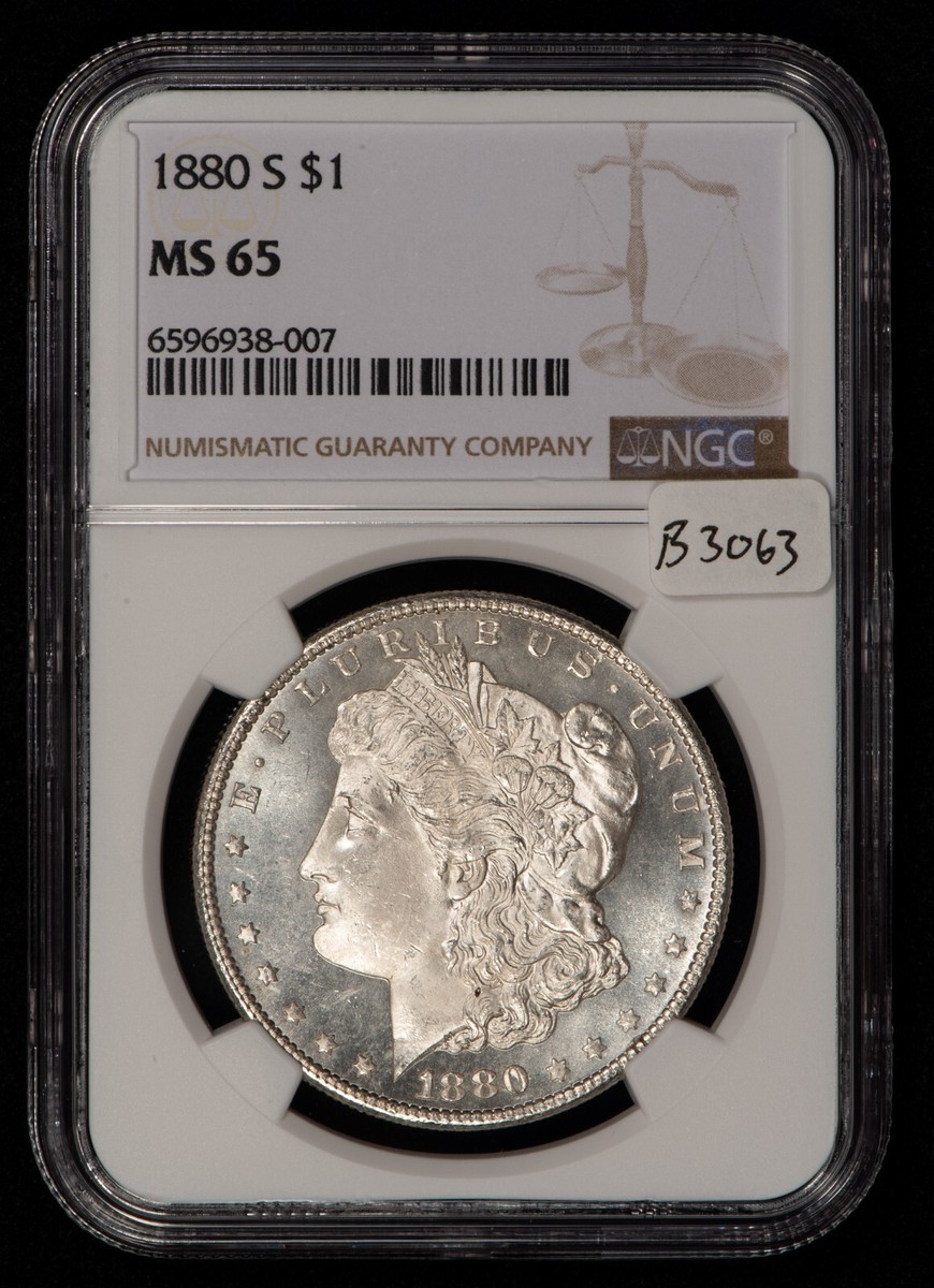 1880/9-S $1 Morgan Silver Dollar - Hot 50 VAM-11 Overdate