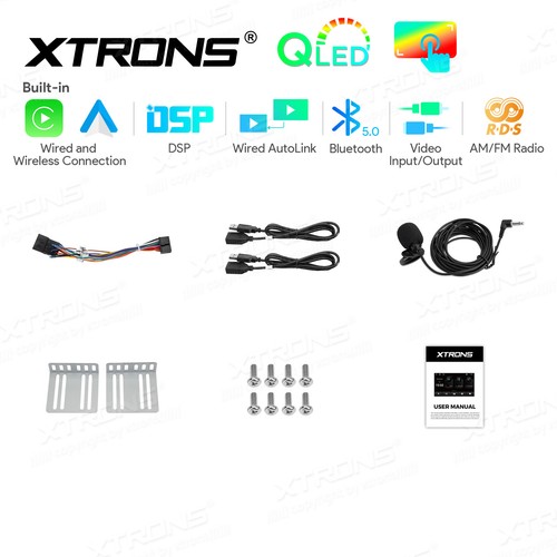 Autoradio 2 DIN Linux 10.1" QLED Android Auto Display Bluetooth CarPlay DSP IPS - Bild 16 von 16