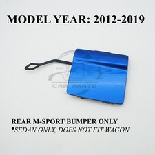 BMW 3er F30 12-19 M Sport Rear Bumper Tow Hook Cover Towing Eye Cap Estoril Blue