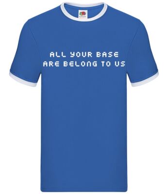 All Your Base Are Belong To Us - Herren Ringer - Retro Spiel Lustig Computer