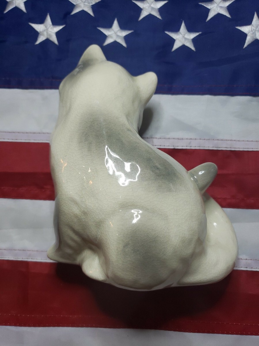 ✓ Vintage serious white Cat | eBay