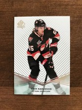 Erik Karlsson 2011-12 SP Authentic Ice Hockey Card #134 Ottawa Senators