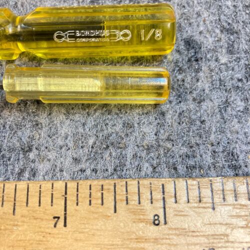 Bondhus Hex Key Allen Wrench Ball End Yellow Handle 1/8" & 7/32" USA - Picture 3 of 6