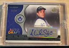 2005-06 SP Game Used Auto Draft #ADAS Alexander Steen 13/24 MAPLE LEAFS DRAFT