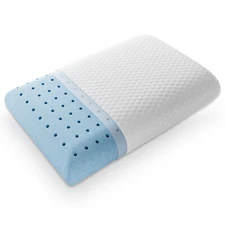 Memory Foam Pillow Neck Relief Body Side Sleeper Cooling Pillow with Pillowcase