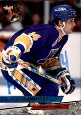 Kevin Miller Signed Auto 1993-94 Fleer Ultra card St Louis Blues