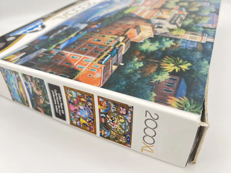 Mega Puzzles 2000 XL Jigsaw Puzzle- Italian Village Harbor - Image 3 of 4