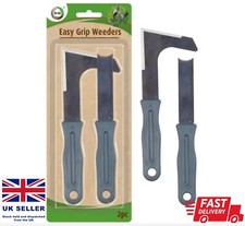 2pc Garden Weed Set Remover Easy Grip Weeder Set Patio Slab Paving Weeding Tool