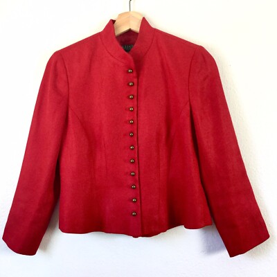 military button blazer