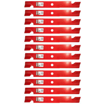 12PK Mower Blades Notched 20-1/2 X 15/16 in. for Exmark 140-1240 103-6403-S