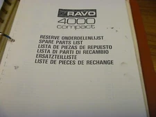 Ravo 4000 Compact Street Sweeper Parts Catalog Manual List xz