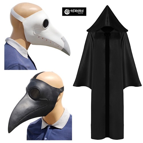 Dottore della Peste Simile Maschera Carnevale Plague Doctor Cosplay MEDICP2  | eBay