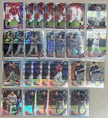 Boston Red Sox Bowman Chrome Draft 1st Refractor Lot INVESTMENT  
