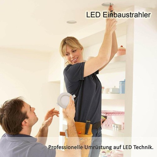 10x LED Einbaustrahler Einbauleuchten Panel Flach Decken Einbau Spot Set 230V - Bild 7 von 81