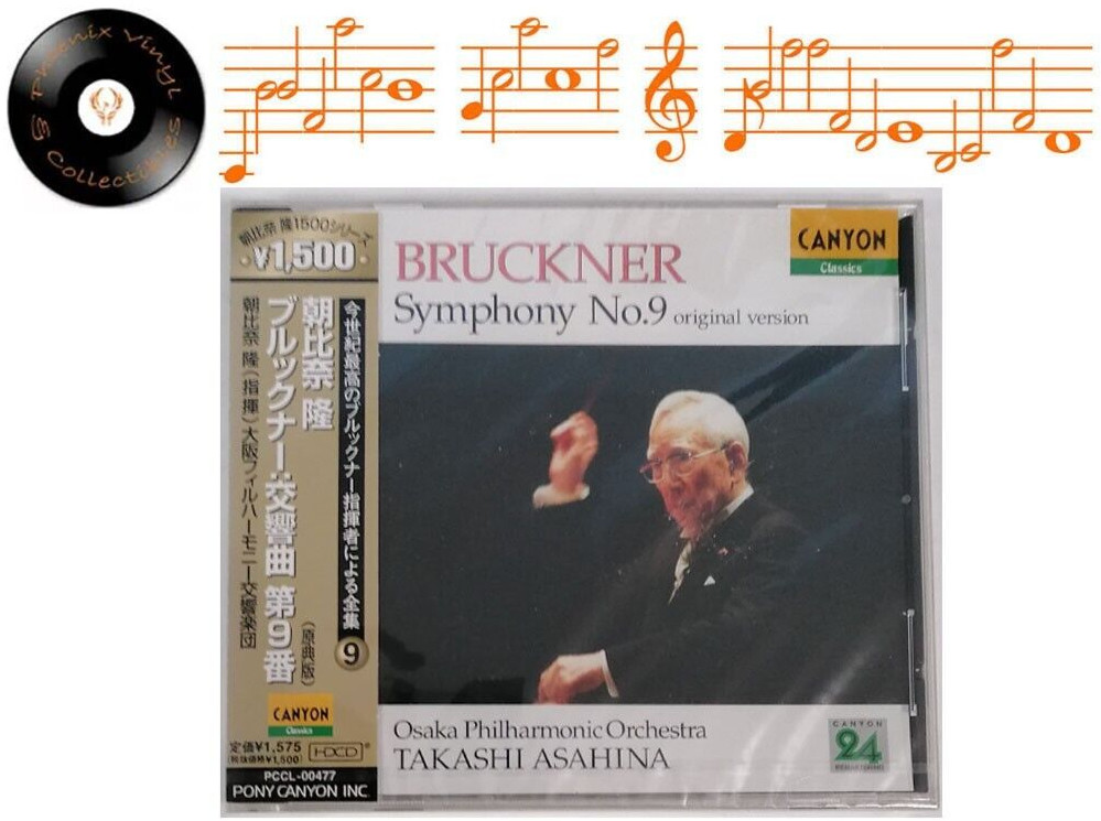 Bruckner Oaska Philharmonic Orchestra Takashi Asahina Symphony No. 9 CD NEW