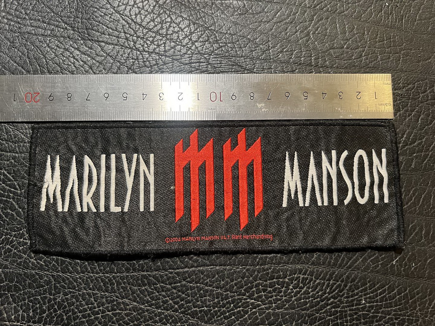 Vintage 2004 Marilyn Manson rare heavy metal hard rock embroidered patch