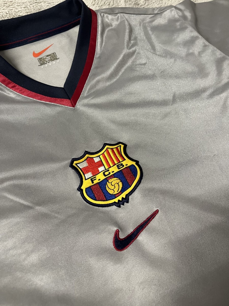 Nike FC Barcelona Lサイズ 1999 100thオリジナル VINTAGE FC BARCELONA 1999-2000 CENTENARY XL MENS AWAY
