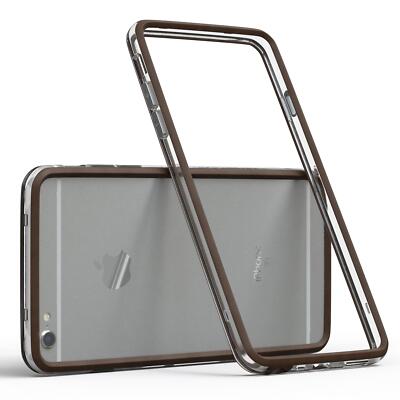 Bumper für Apple iPhone 6 / 6S Case Wallet Schutz Hülle Cover Braun