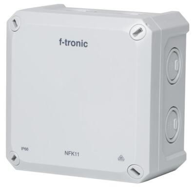 f-tronic FR-Abzweigkasten 110x110x67mm Ausbrechöffnungen