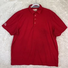 Oobe Chick-Fil-A Team Polo Shirt Mens Red 2X Short Sleeves 